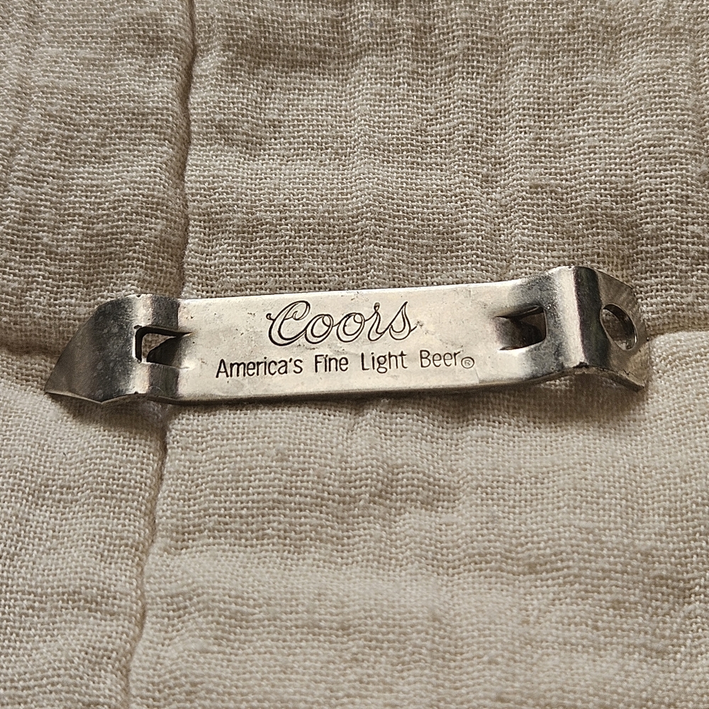 Coors "America's Fine Light Beer" Metal Can And Bottle Opener